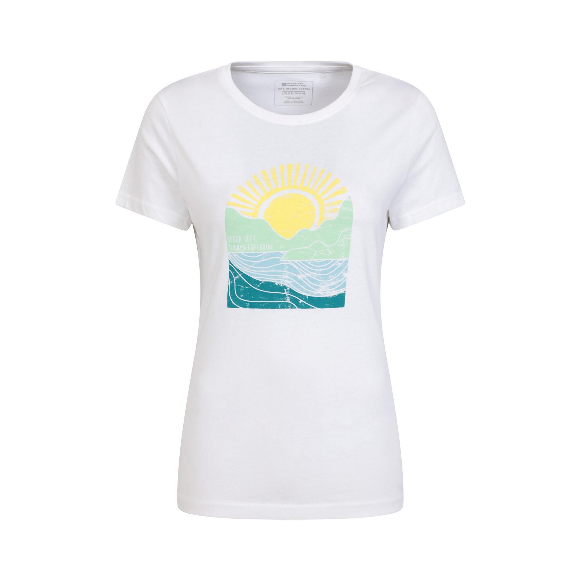 Mountain Warehouse Womens/Ladies Never Lost Sunrise Organic T-Shirt