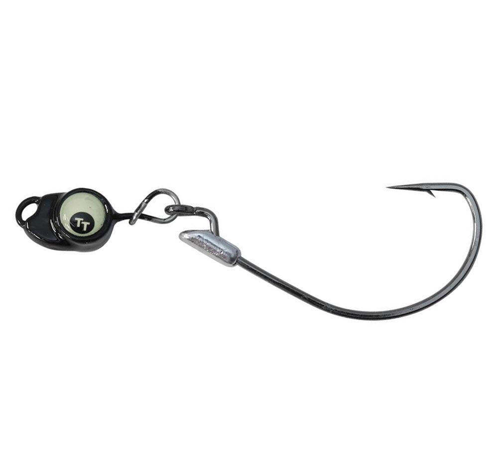 TT Snake EyeZ Jig Heads Black / Hook Size:5/0XH / 3/8oz