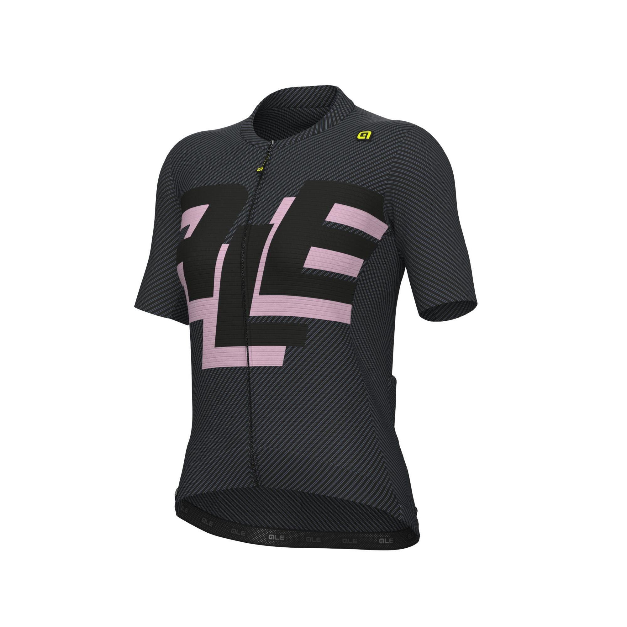 Alé Cycling - Maillot A Manches Courtes - Pr-e Multiverso - T-shirt Manches Courtes - Noir|rose - 40 M - Decathlon