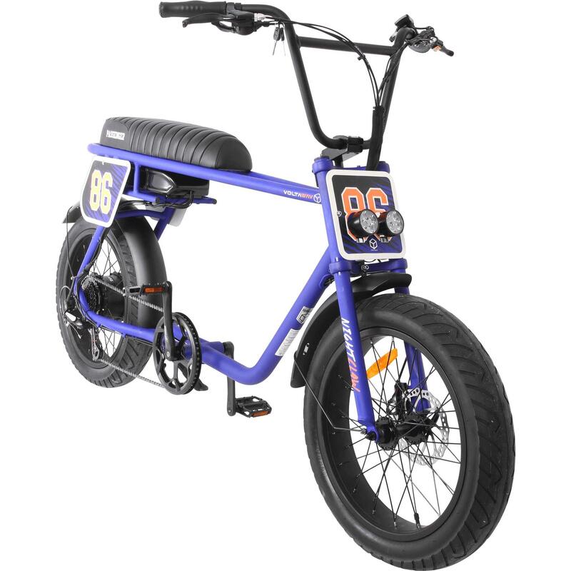 Elektrische fiets Voltaway Passenger Fat Bike RoyalBlue/FluroRed