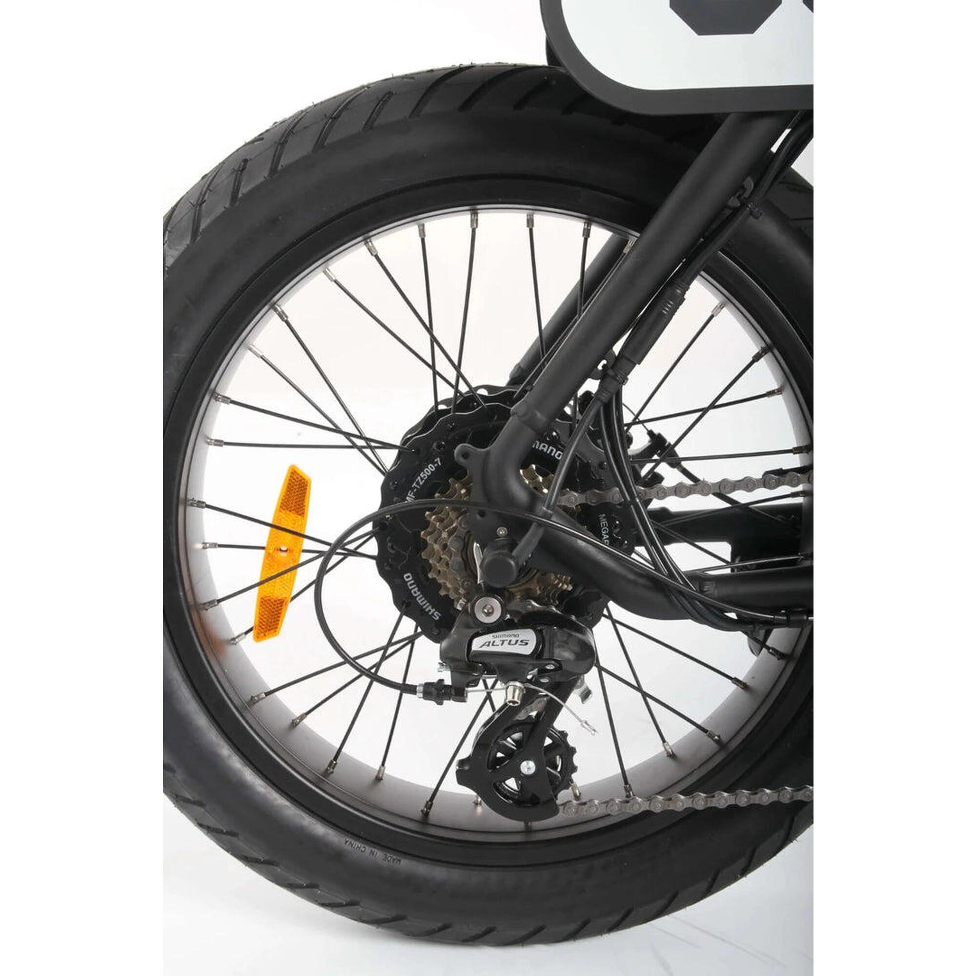 Elektrische fiets Voltaway Passenger Fat Bike Zwart/Bruin