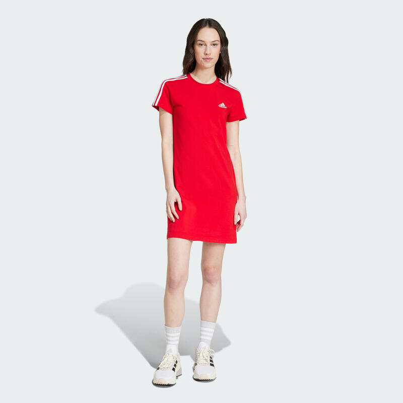 Vestido camiseta Essentials Single Jersey Fitted 3 bandas