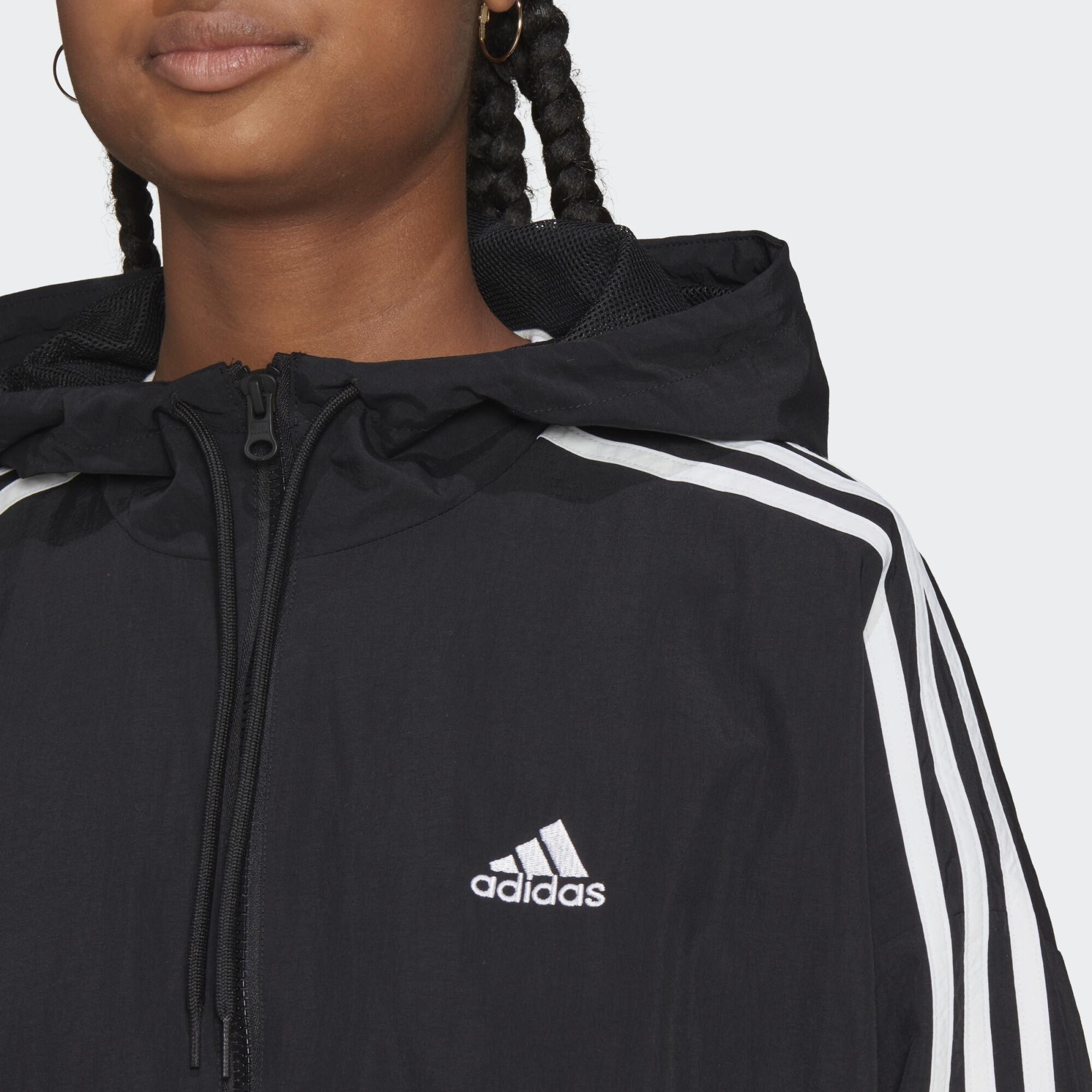 Essentials 3-Stripes woven windbreaker