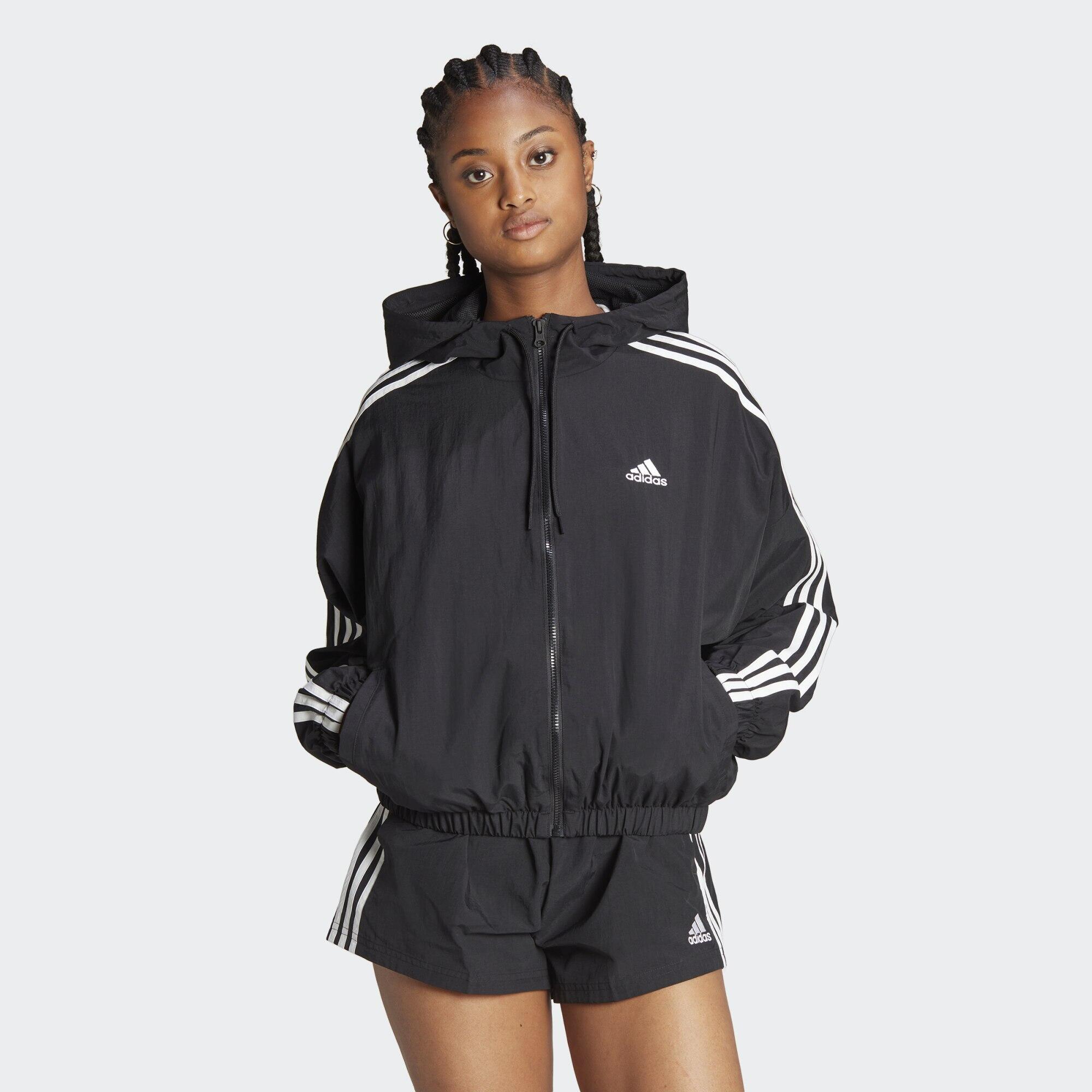 Essentials 3-Stripes woven windbreaker