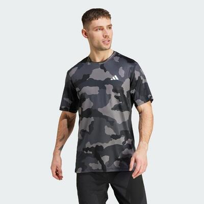 Train Essentials Camo Allover Print T-Shirt