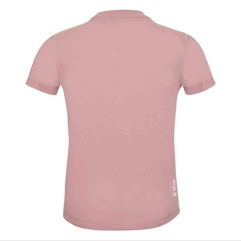 Graphic Dry Kid's Hiking Short Sleeves T-Shirt - Pink