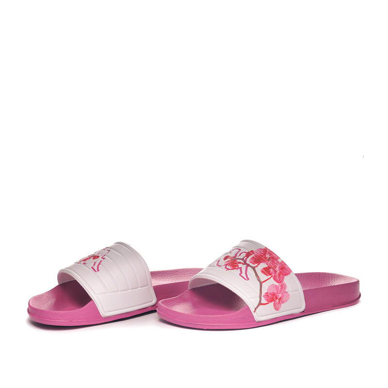 CHANCLAS KAPPA NOLES 7 Mujer. Blanco/rosa. 311H5WW