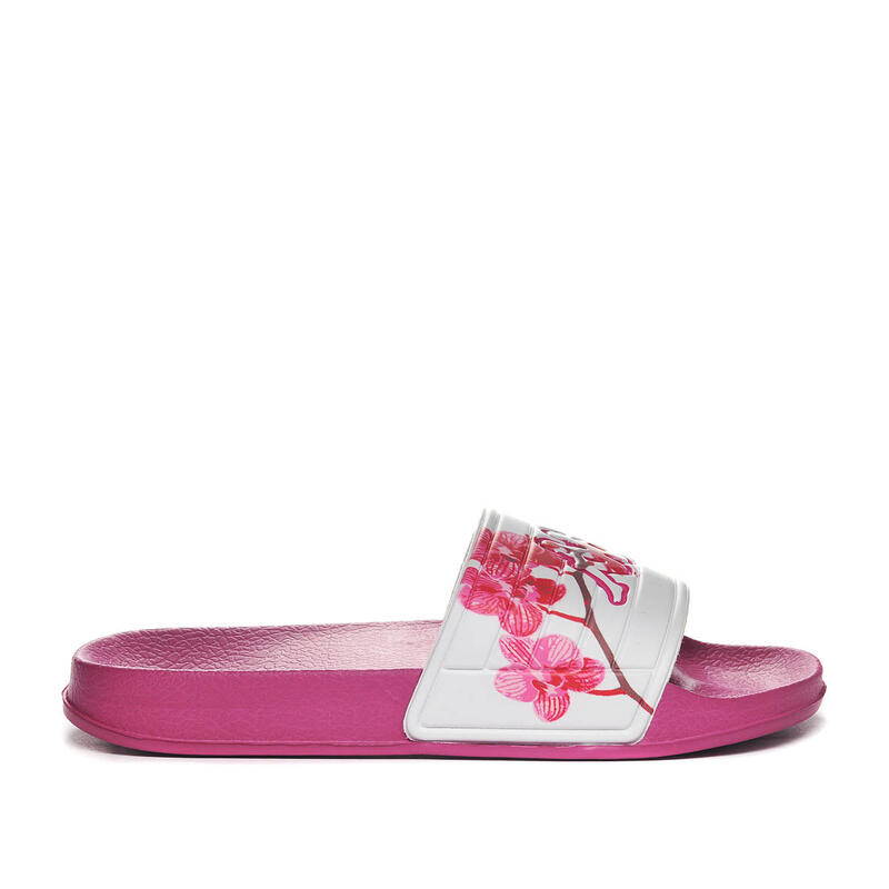 CHANCLAS KAPPA NOLES 7 Mujer. Blanco/rosa. 311H5WW