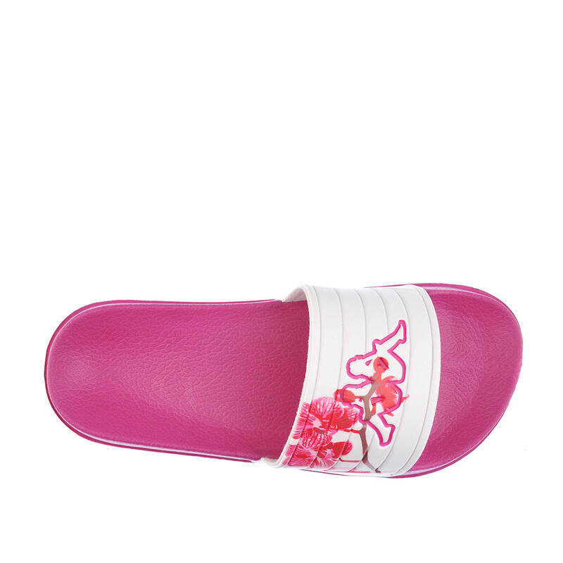 CHANCLAS KAPPA NOLES 7 Mujer. Blanco/rosa. 311H5WW