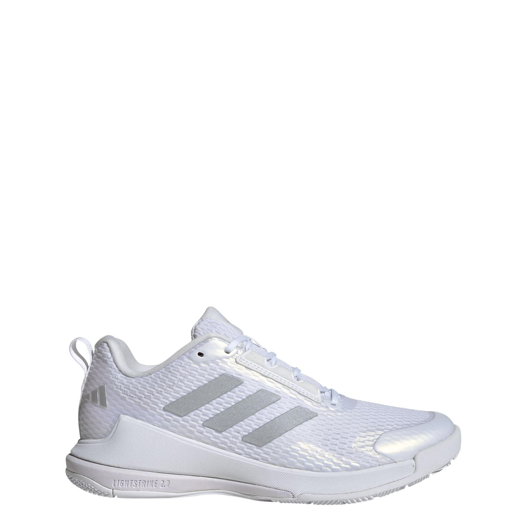 Adidas - Chaussure Novaflight 2 Indoor - Chaussures De Sport - Blanc|gris - 36 - Decathlon