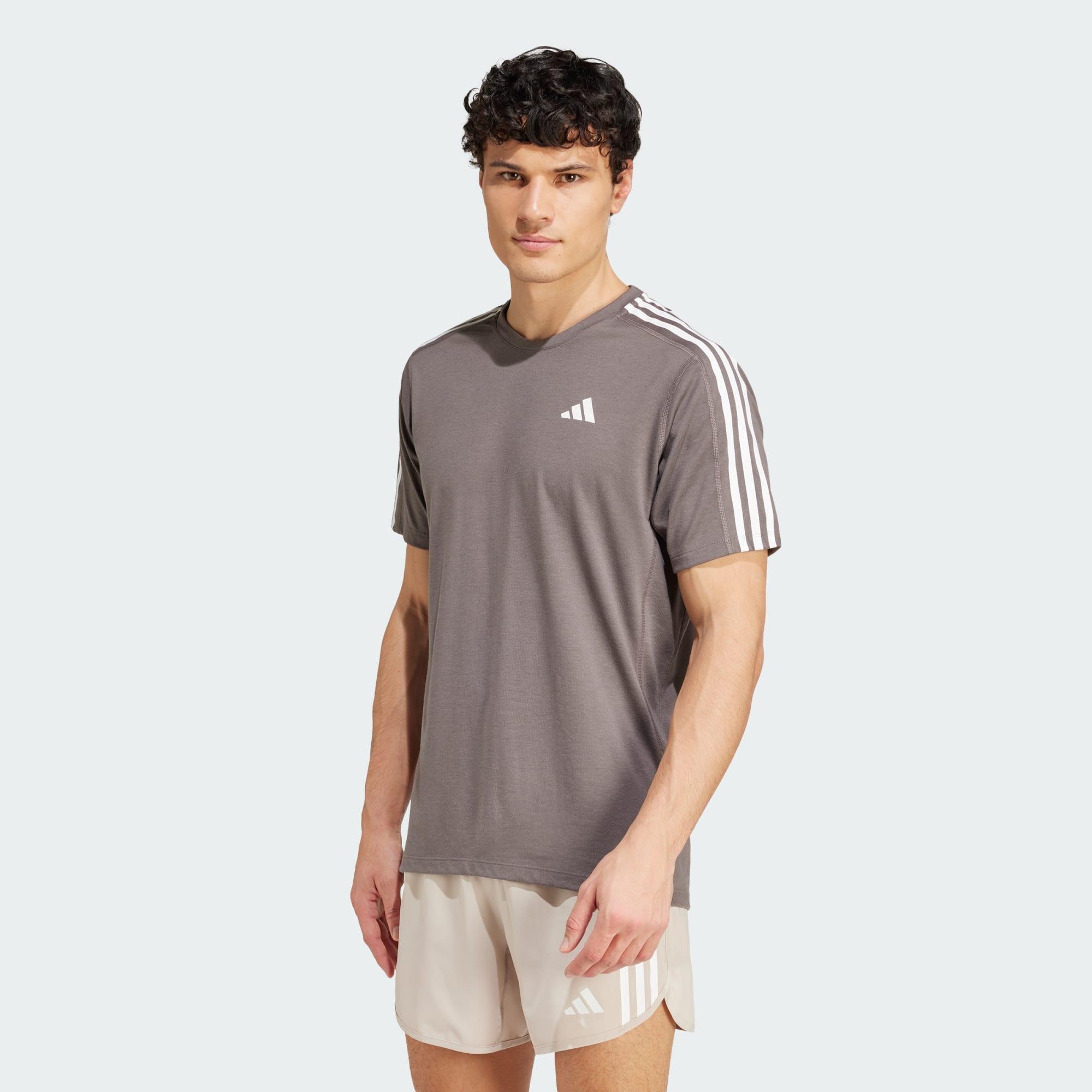 ADIDAS Own the Run 3-Stripes T-shirt