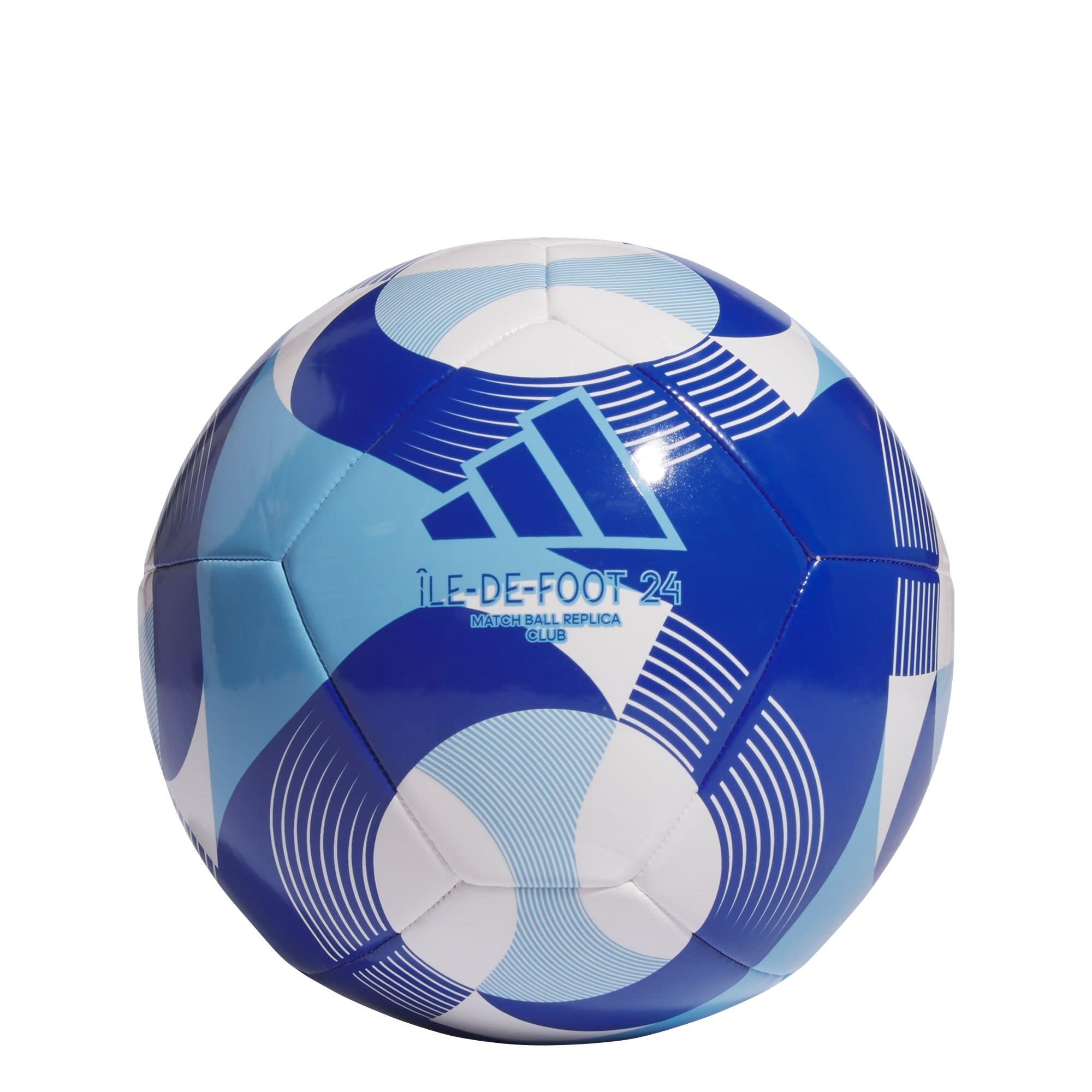 Adidas - Ballon Île-de-foot 24 Club - Ballon De Foot - Blanc|bleu - 5 - Decathlon