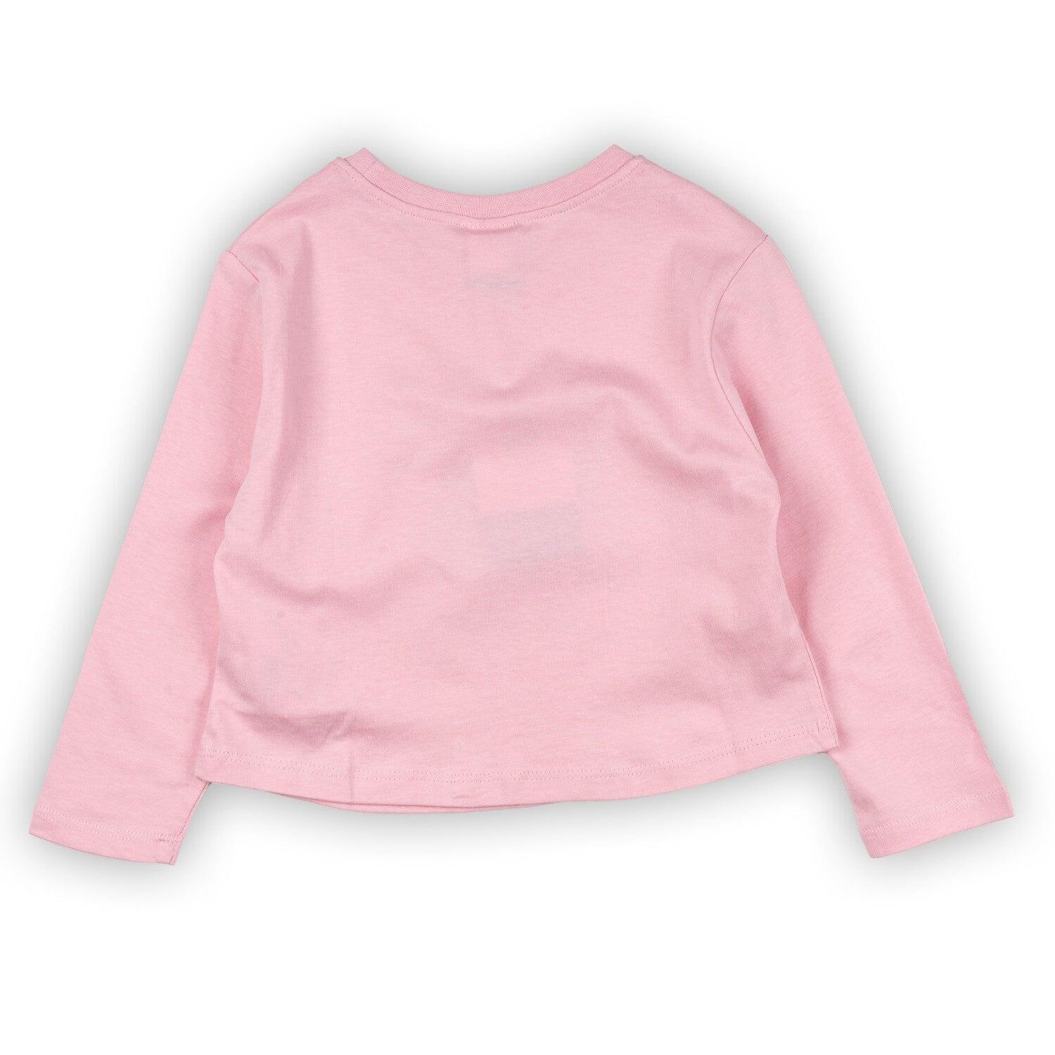 Camiseta manga larga de niña color rosa 4/4