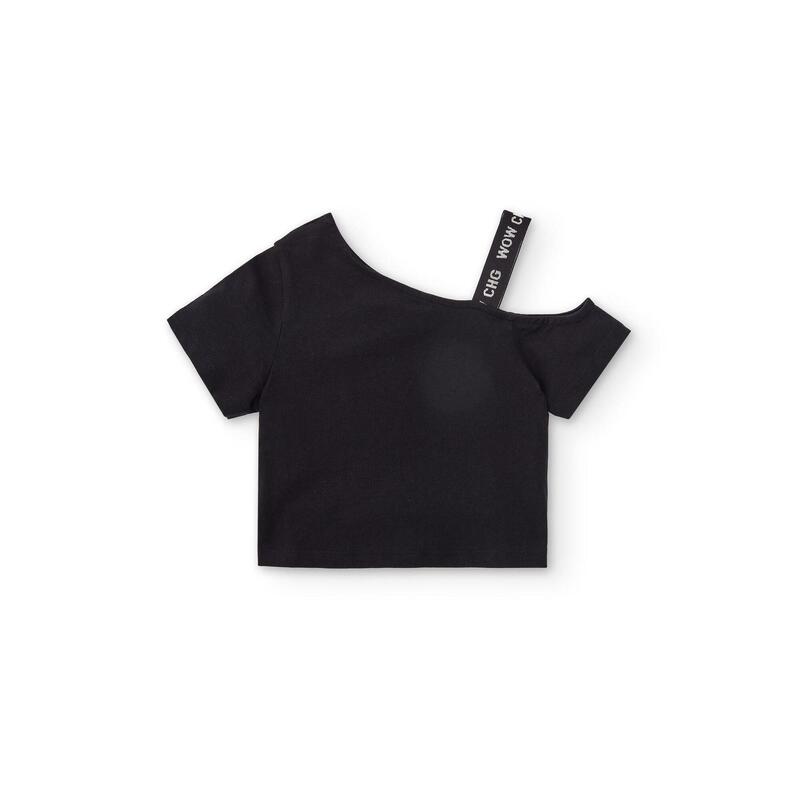 Charanga Camiseta de niña negro