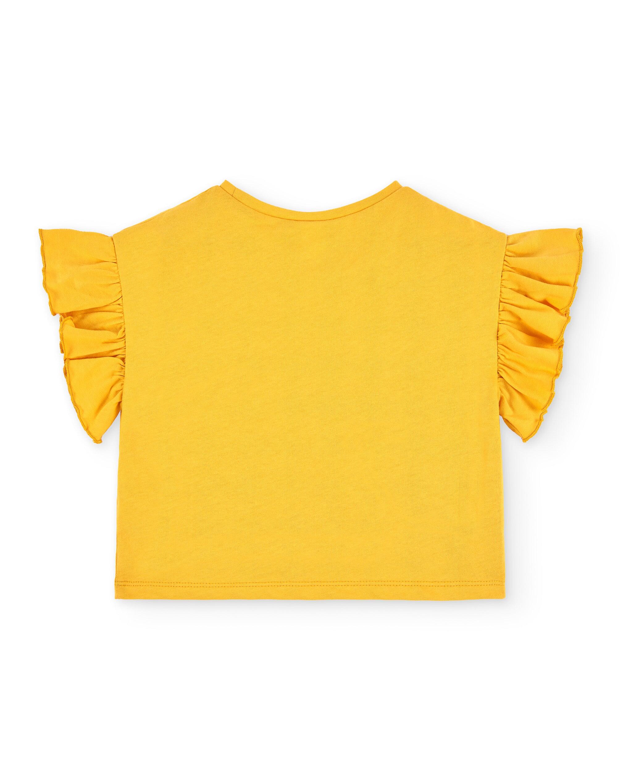 Camiseta mostarda para 4/4