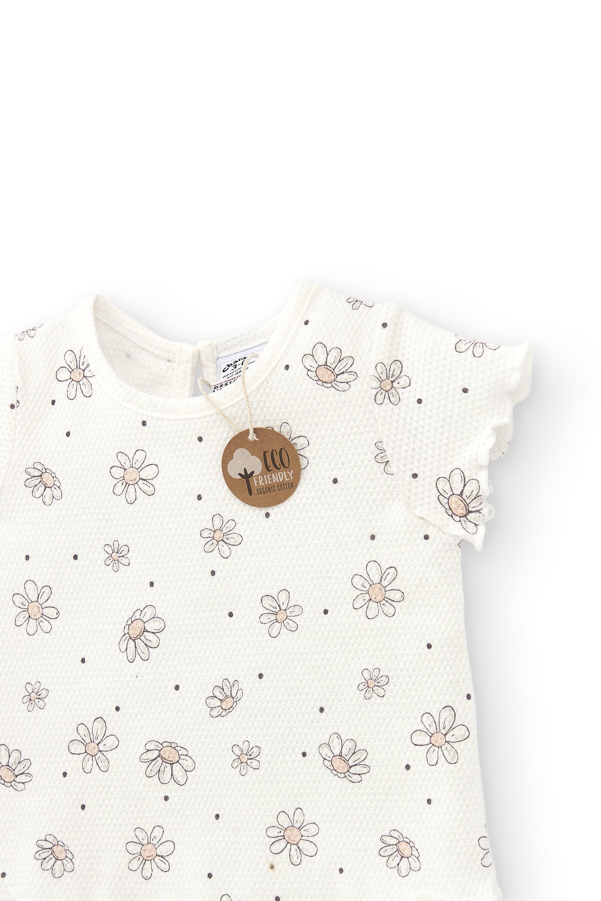 Camiseta de recién nacido de flores | Algodón orgánico 4/4