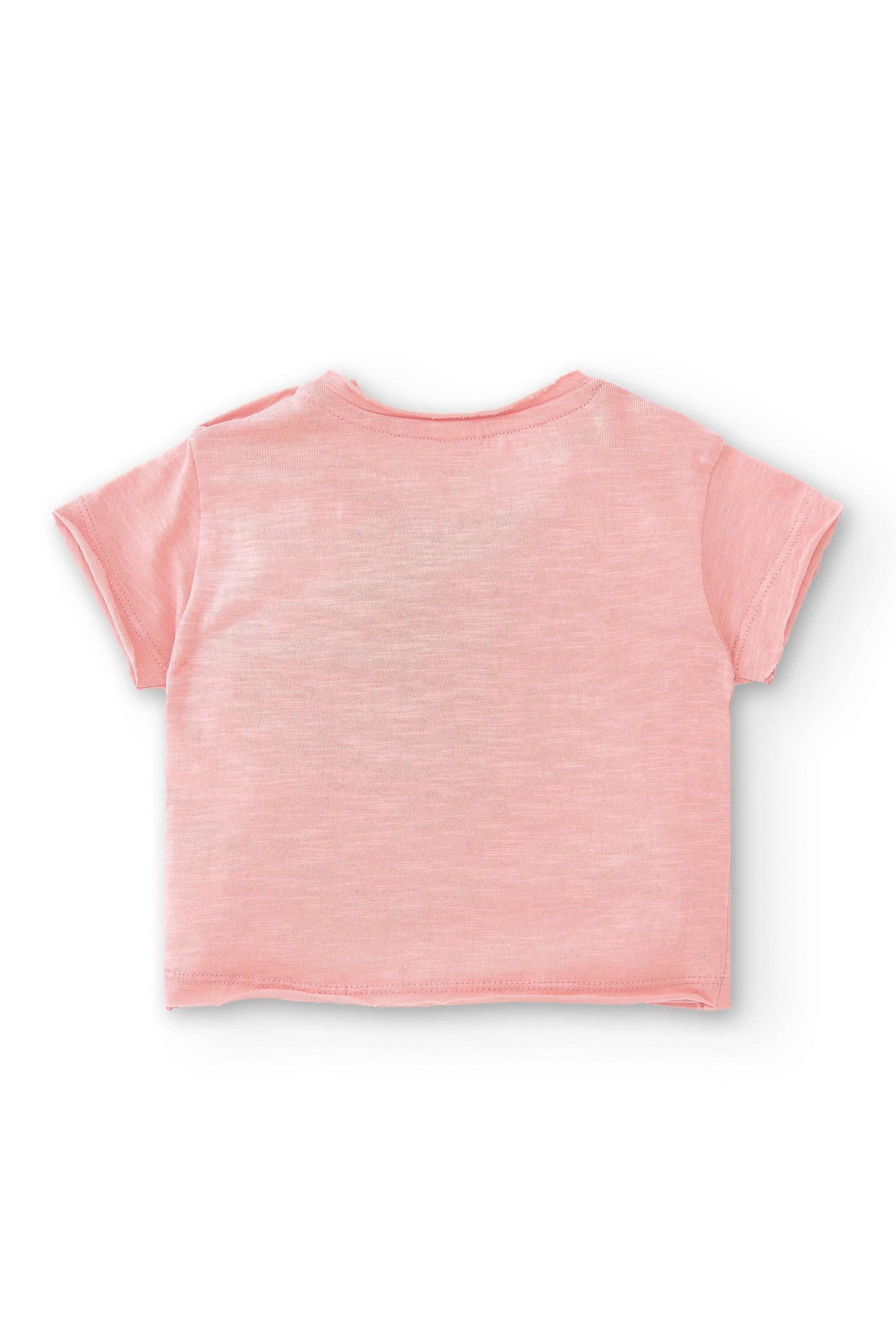 Camiseta de recién nacido naranja 4/5