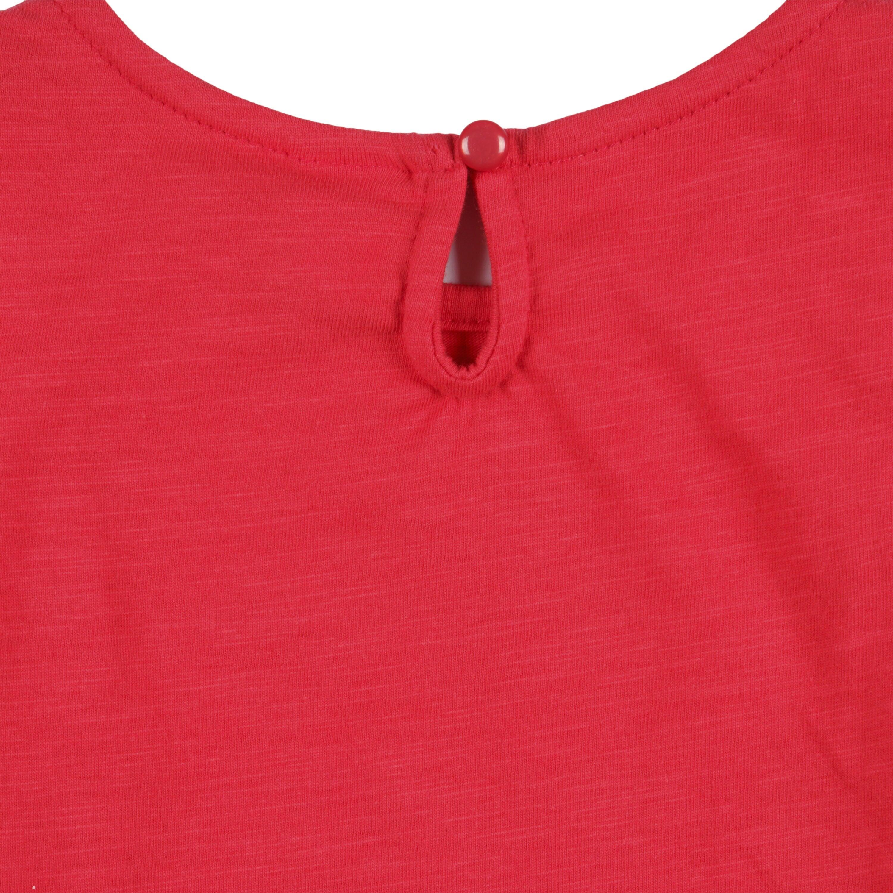 Camiseta vermelha com babados para 4/4
