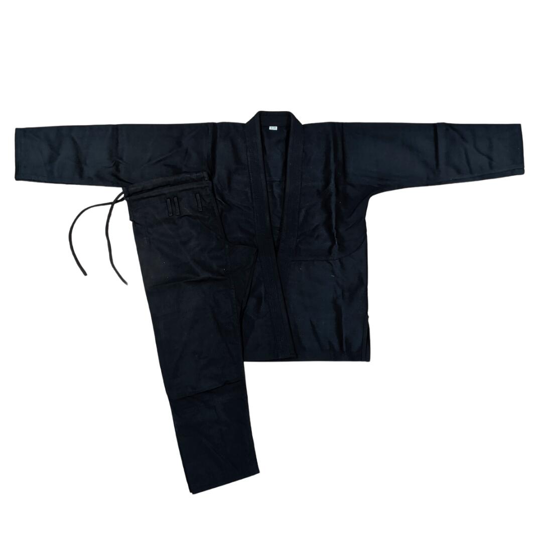 Fato/kimono de jiu jitsu preto