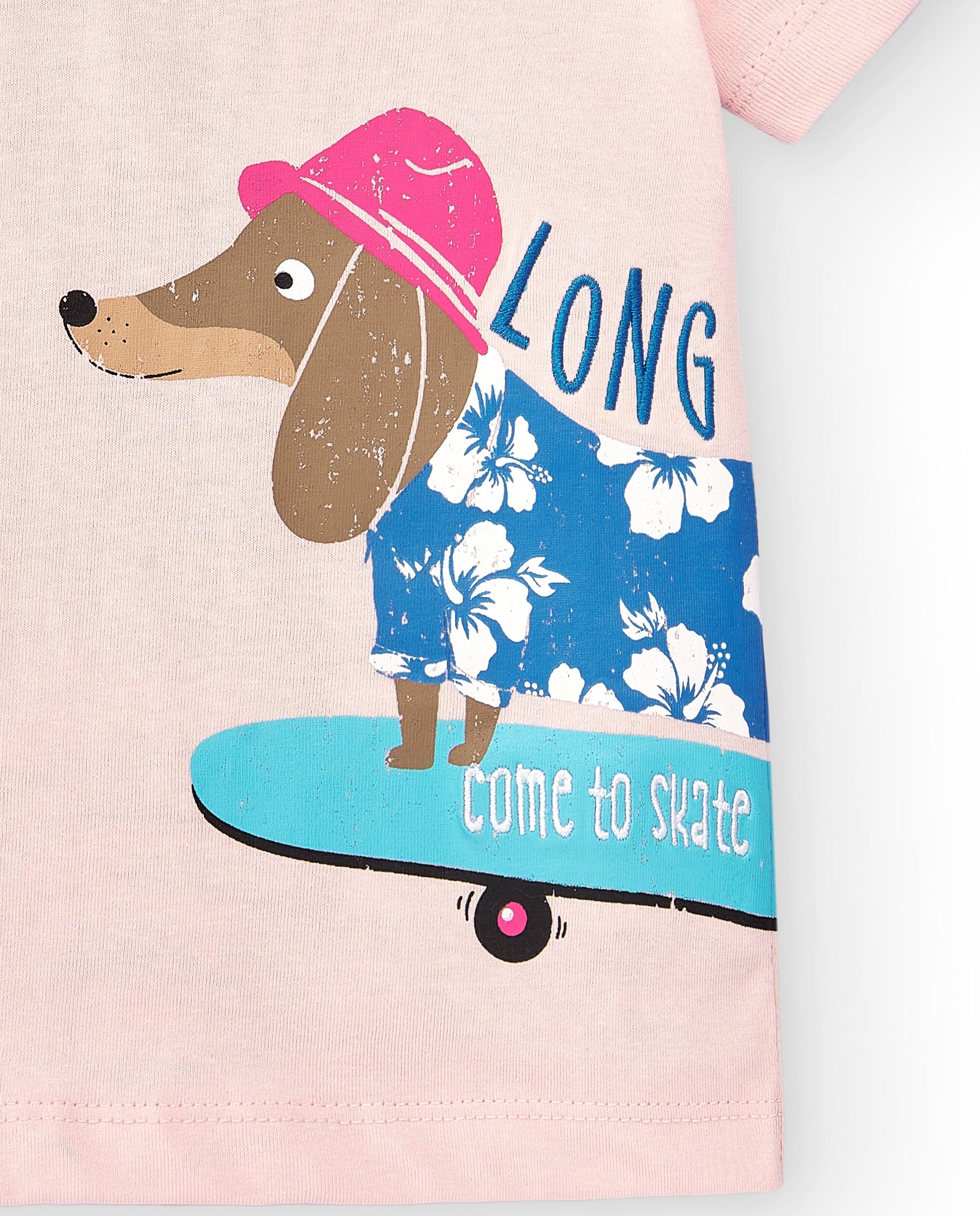 Camiseta rosa para 2/4