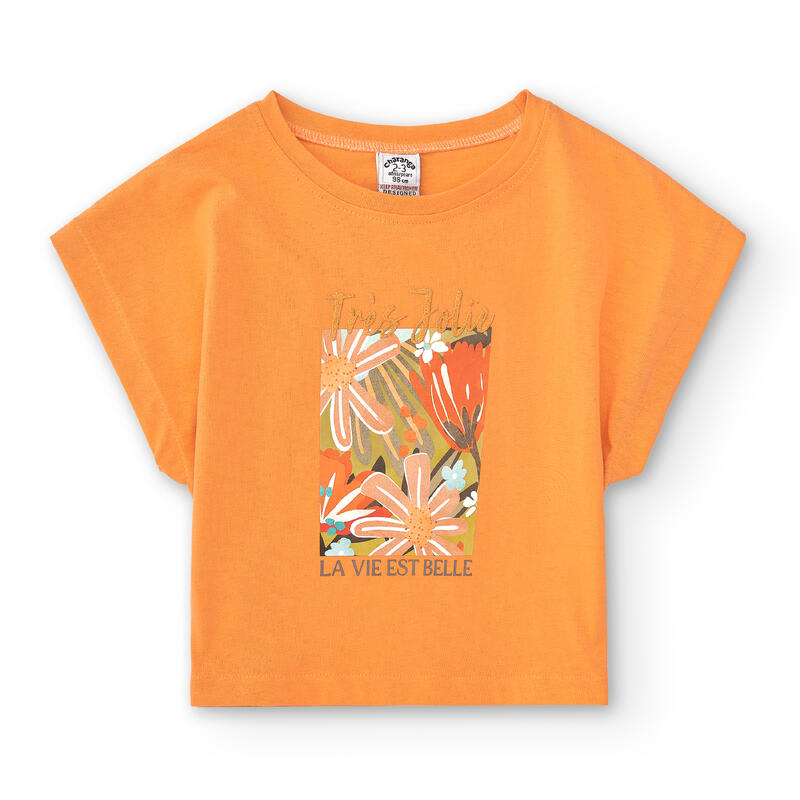 Charanga Camiseta de niña naranja