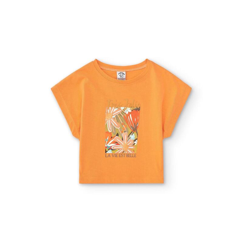 Charanga Camiseta de niña naranja