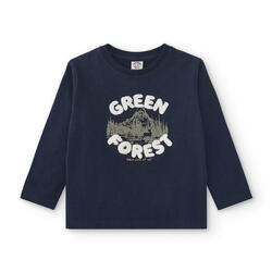 Charanga Camiseta de niño marino Green Forest