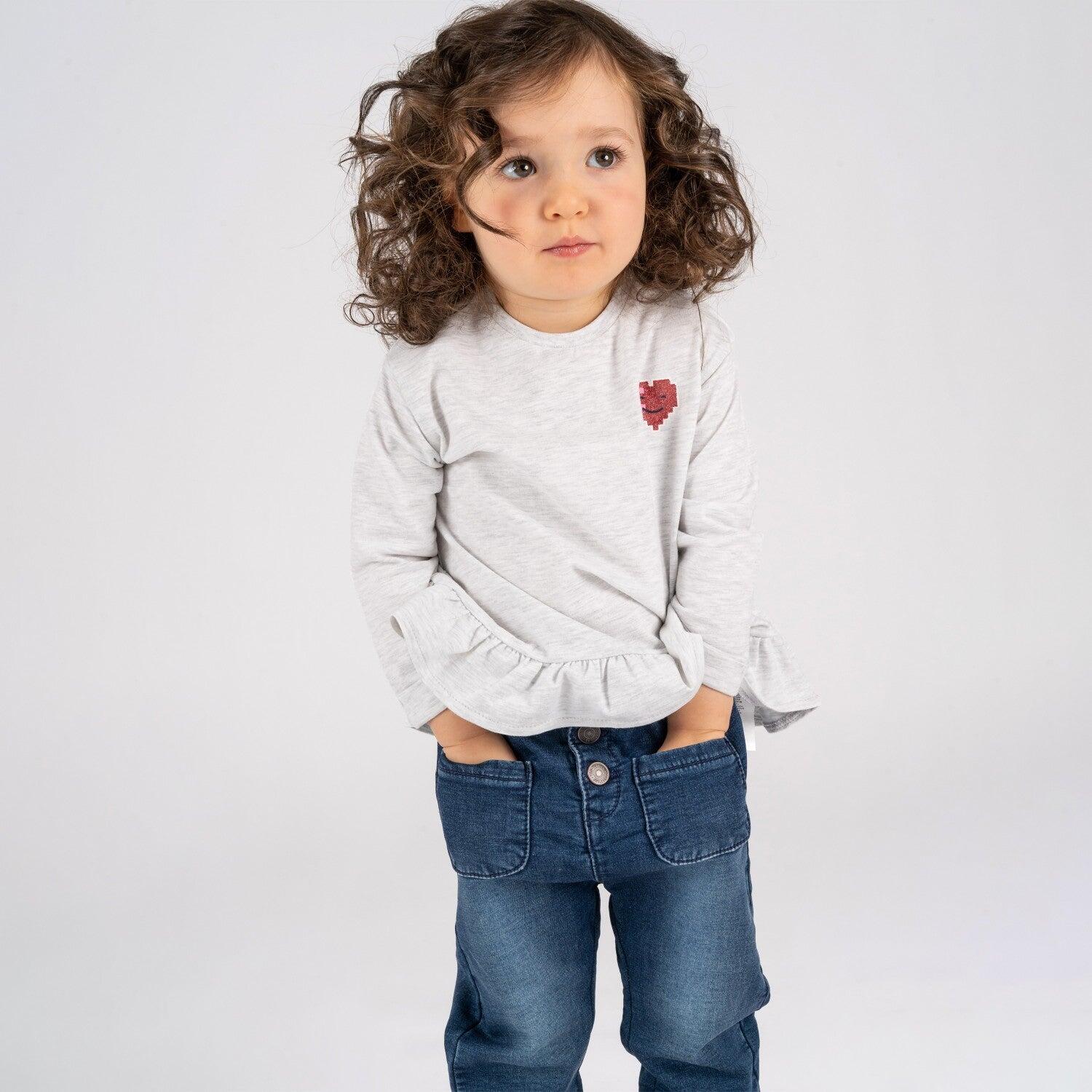 Camiseta infantil para menina com estampa de 5/5