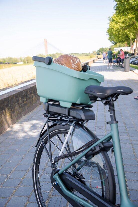 Cesta de bicicleta Clipper ecológica Mik verde - 700.811mik 5/6