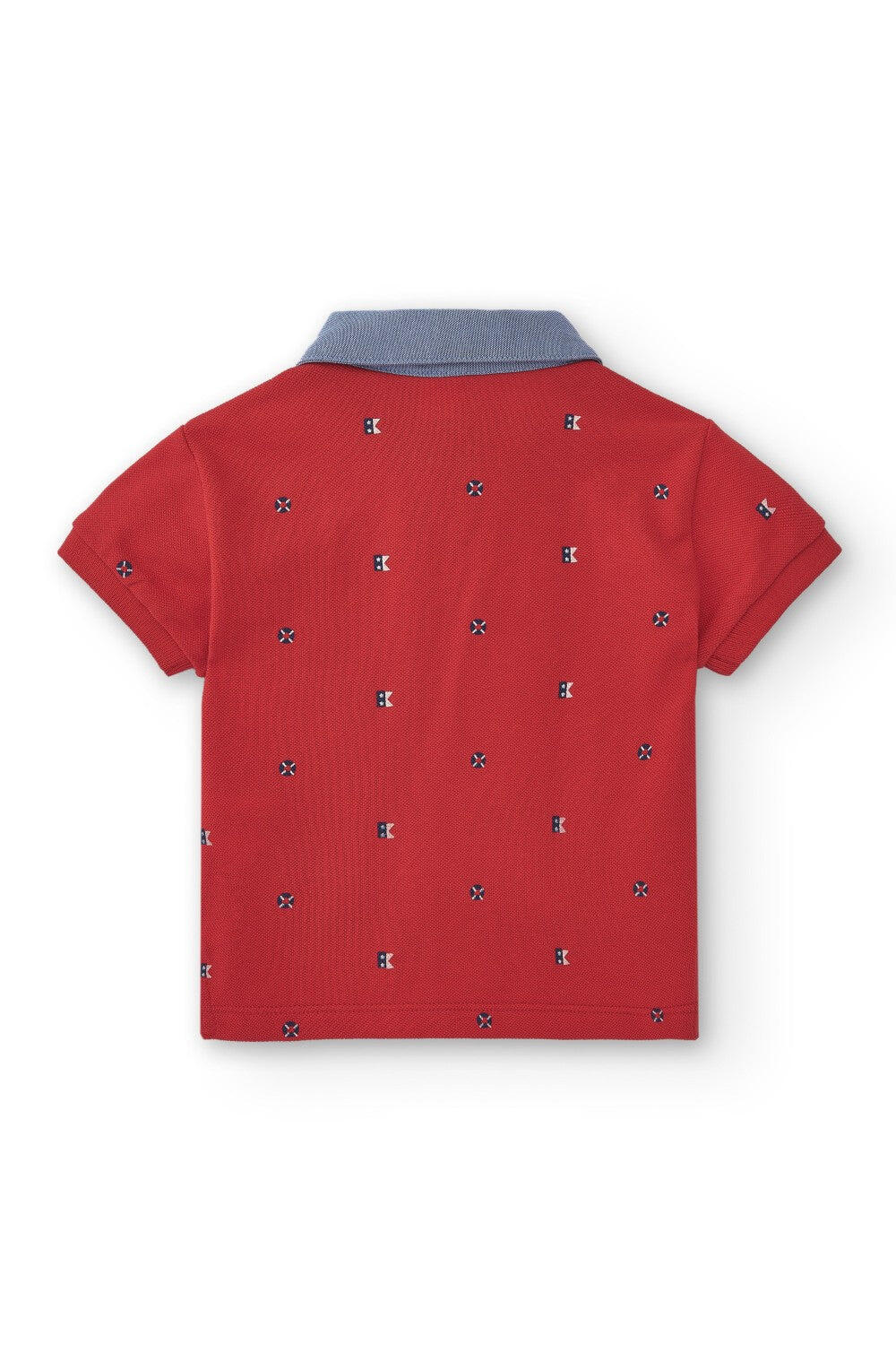 Polo bebé rojo cuello camisa 3/5