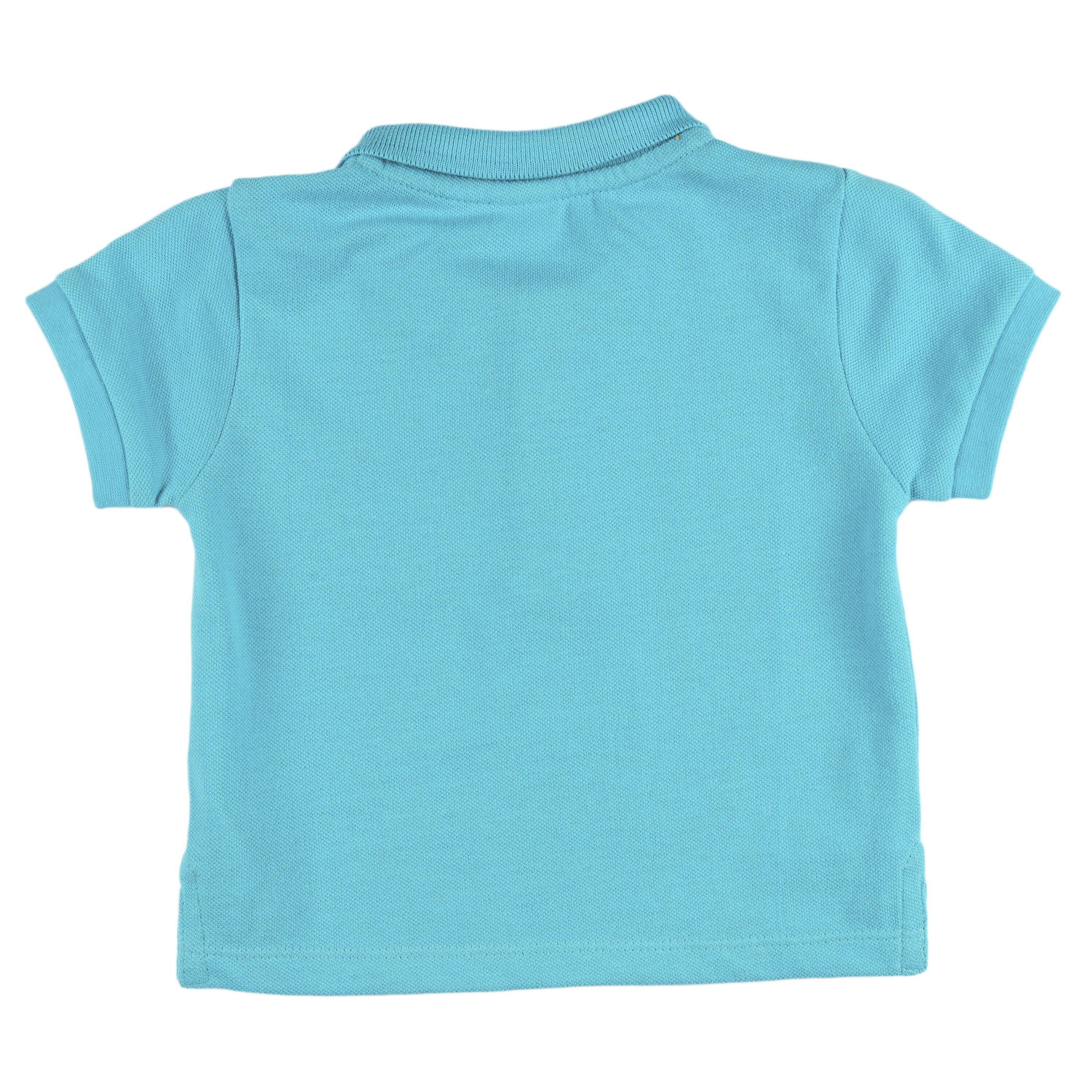 Camisa polo turquesa para 3/5