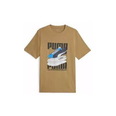 Camiseta de Manga Corta Hombre Puma Graphiccs Sneaker Marrón
