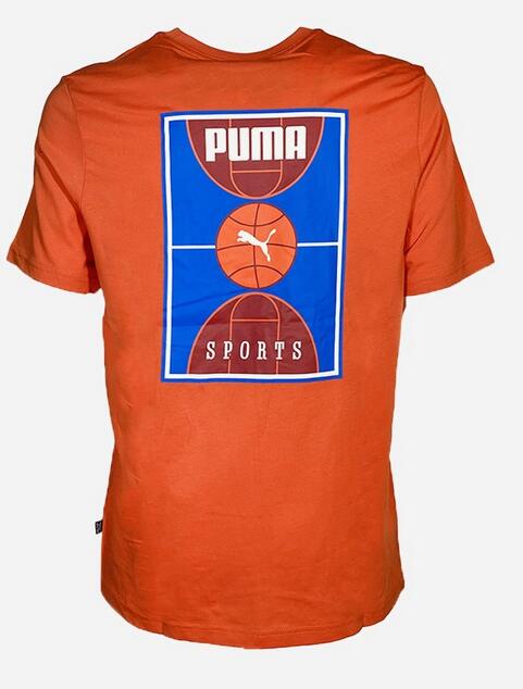 T-shirt uomo puma court - arancio 2/2