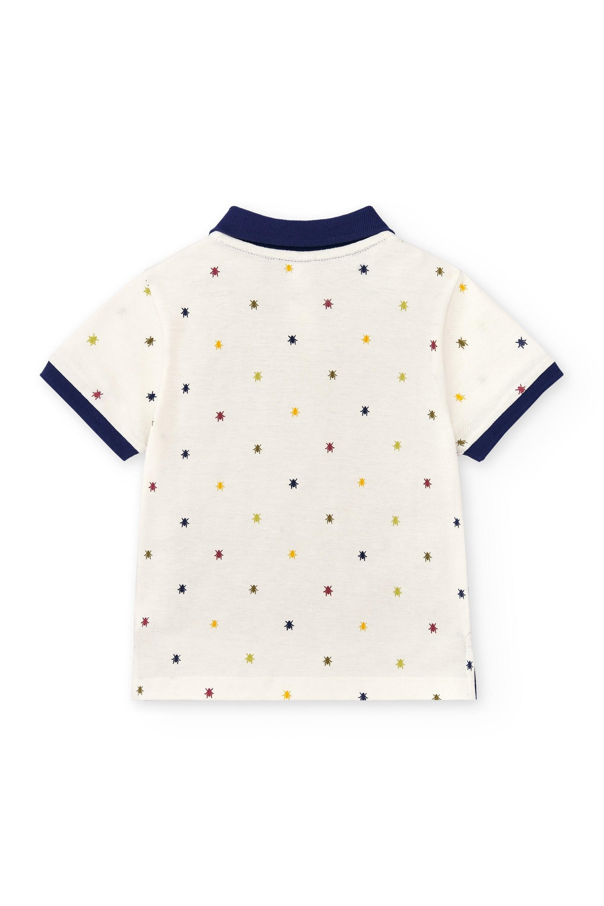 Polo niño crudo piqué 3/5