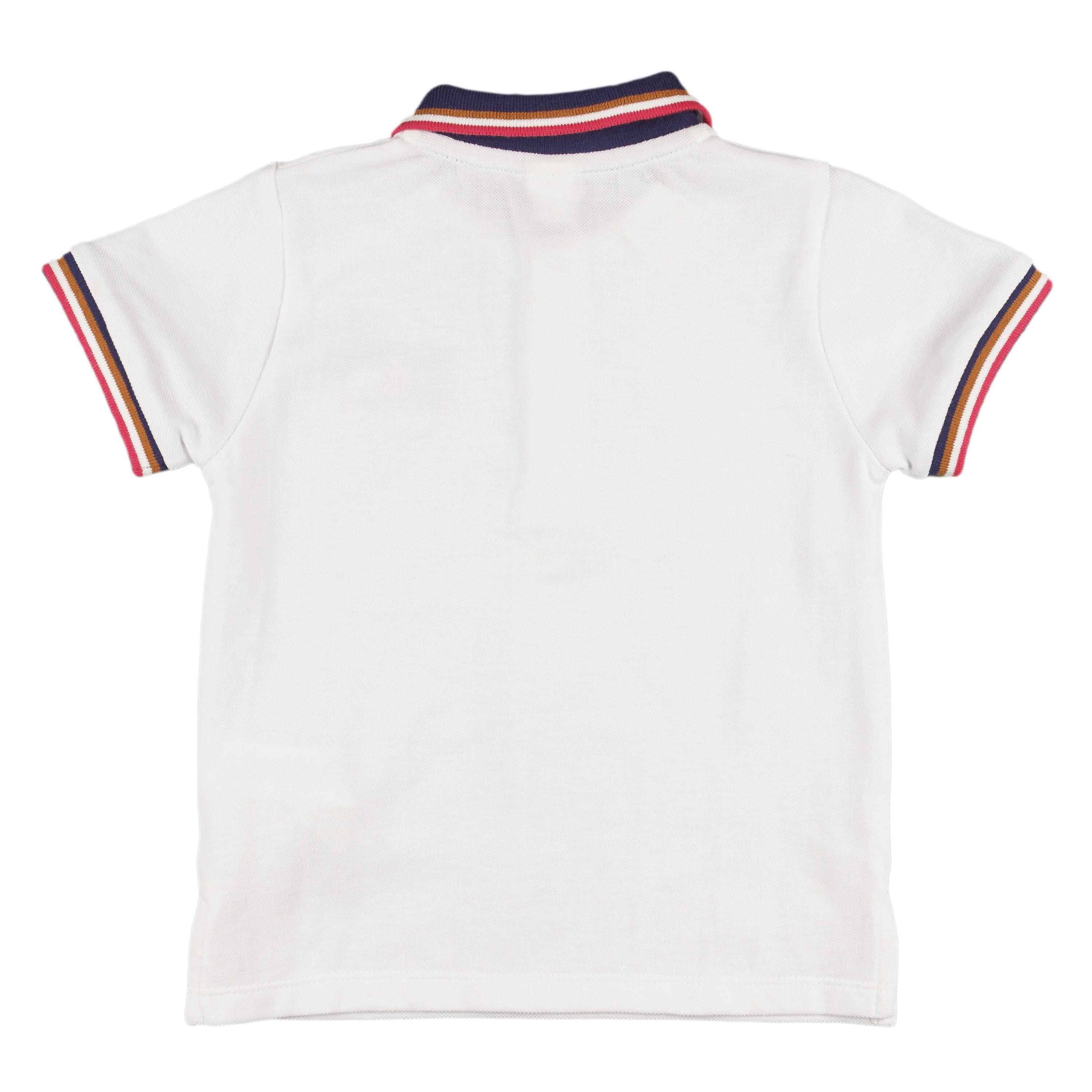 Camisa polo branca para 4/4