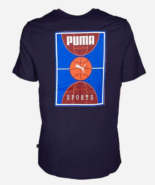 T-shirt uomo puma court - blu 2/2