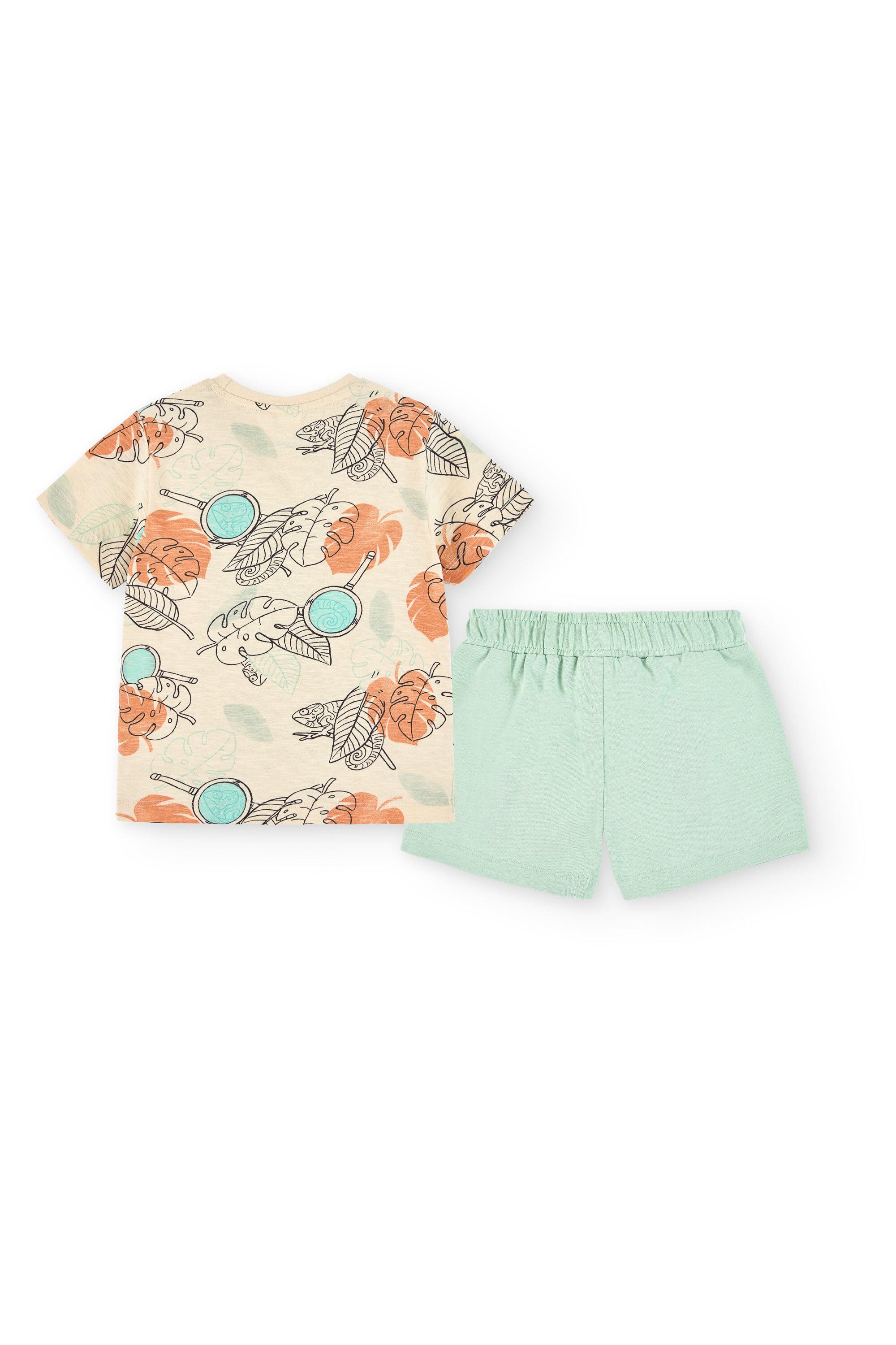 Conjunto camiseta y bermuda de niño multicolor 4/4