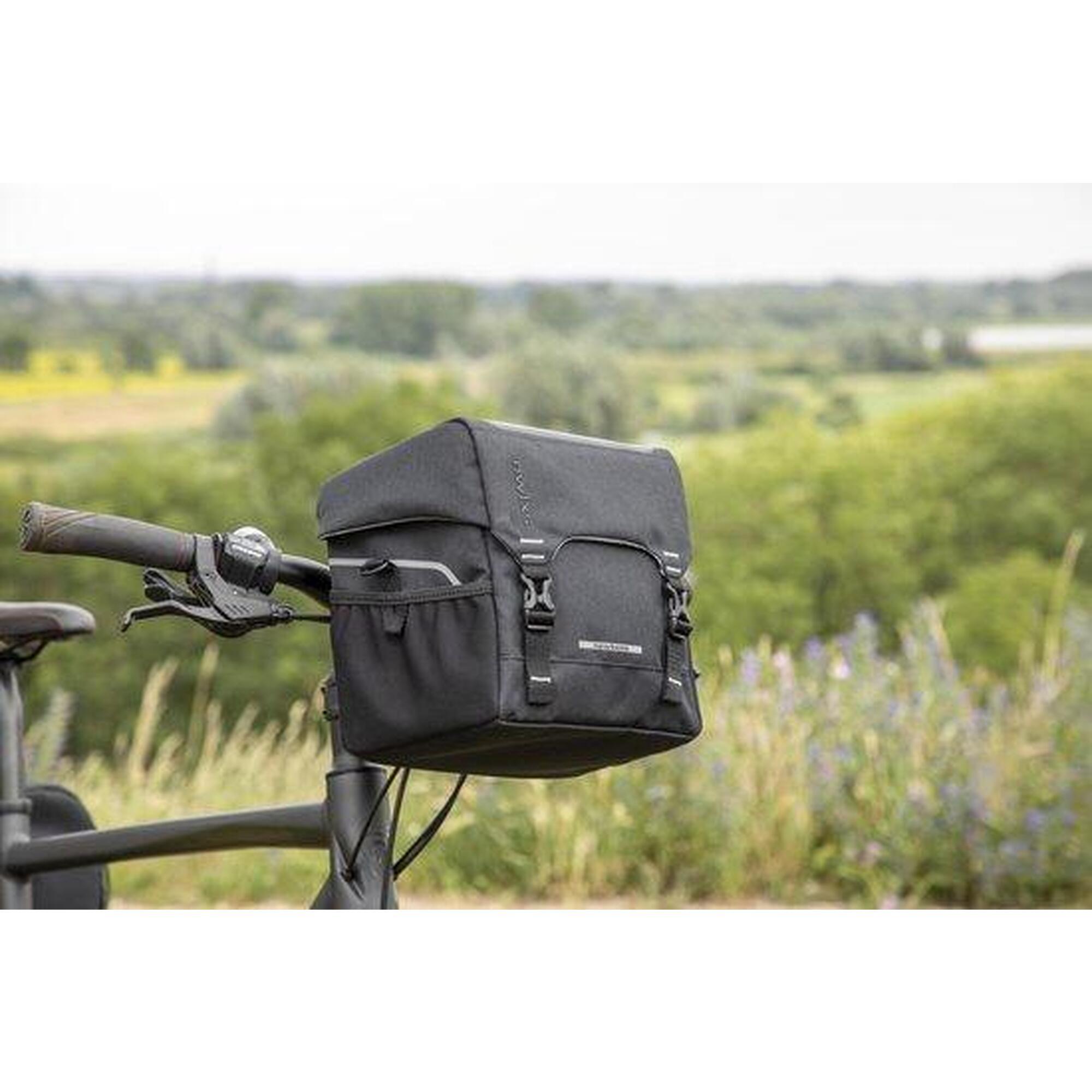 Stuurtas Sports Handlebar Bag 9 Liter 25 X 21 X 17 Cm - Zwart