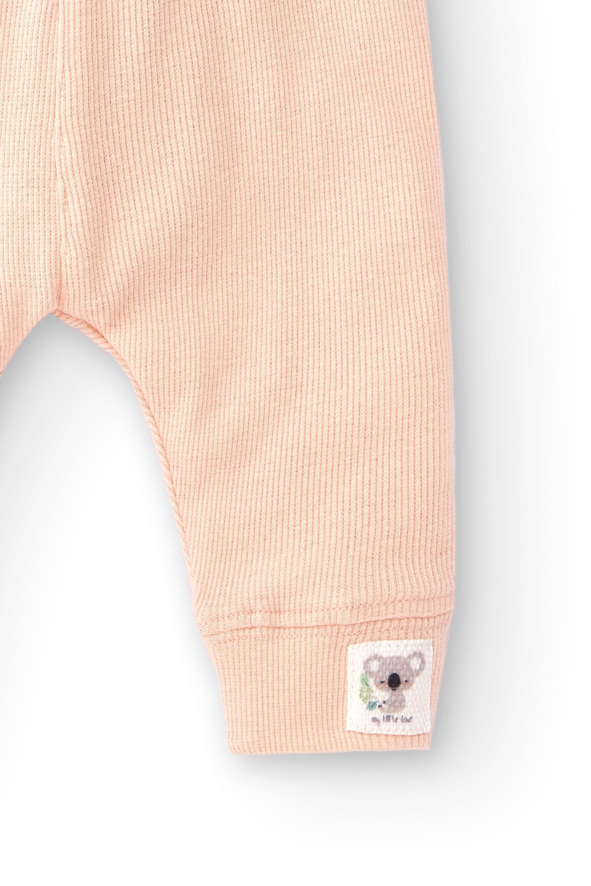 Legging de recién nacido rosa 3/4