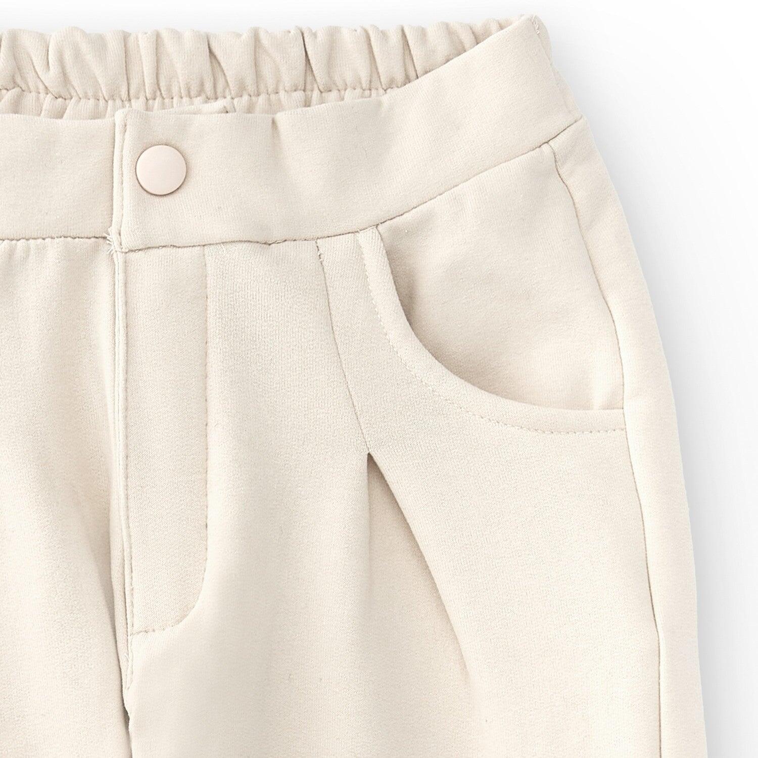 Pantalón de niña color piedra 2/4