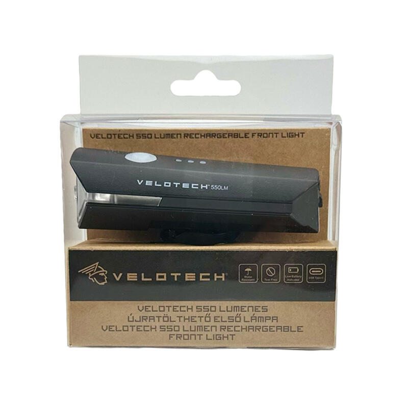 Lampka przednia Velotech 550 lumenów