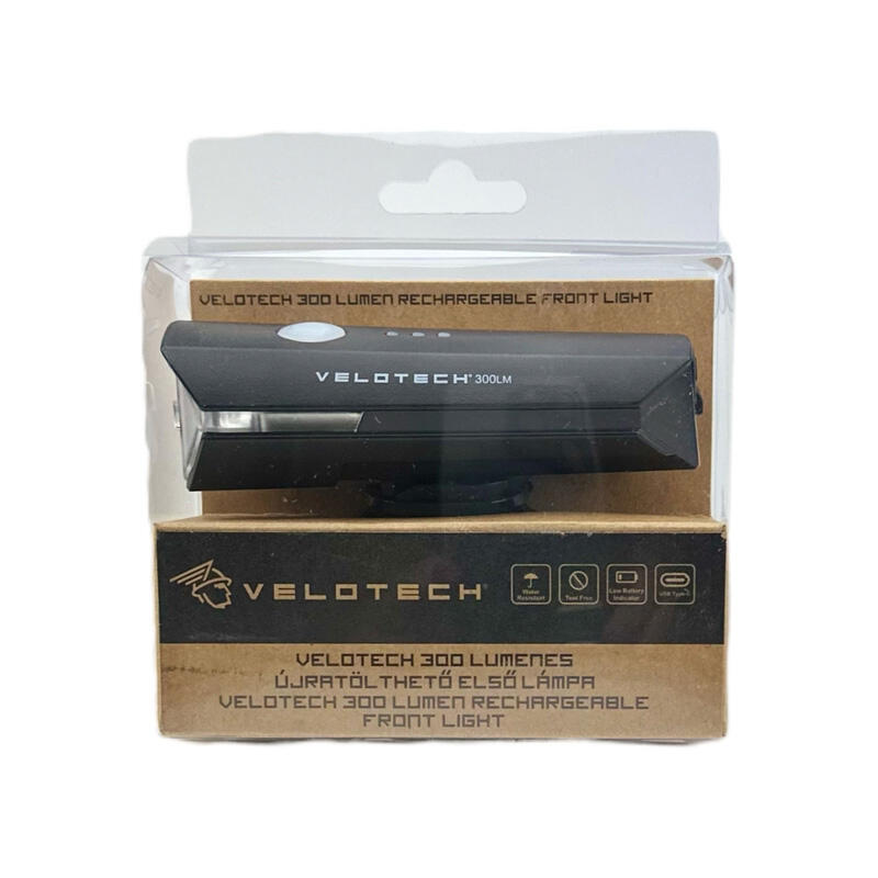 Lampka przednia Velotech 300 lumenów