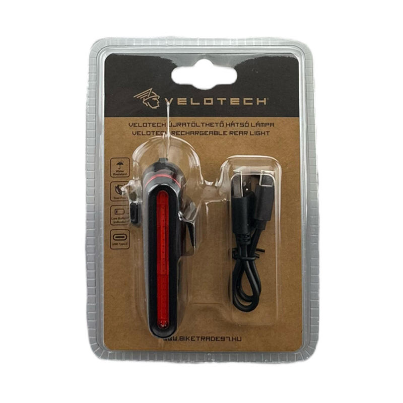 Lampka tylna Velotech H 20 LED USB 2/2