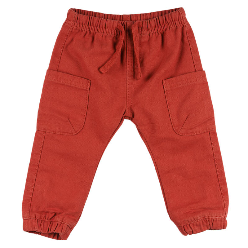 Charanga Pantalón de bebé naranja bolsillos