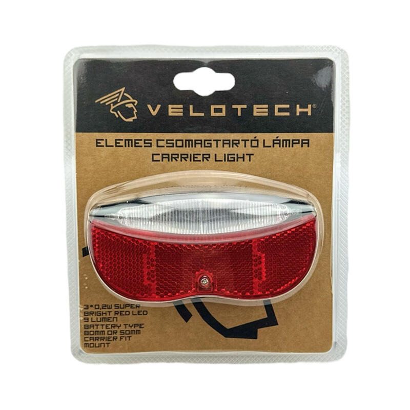 Lampka rowerowa tylna 3 LED, na baterie