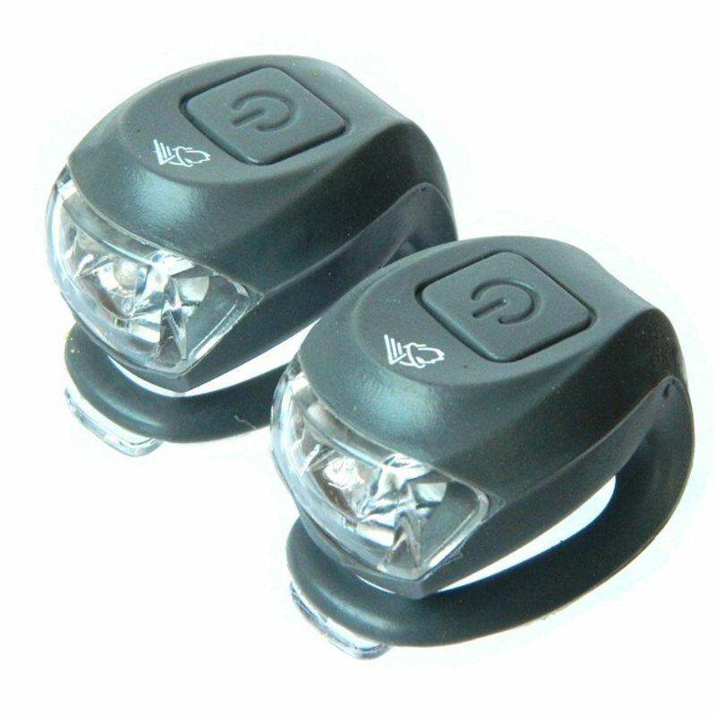 Lampka Velotech 2LED migająca szara