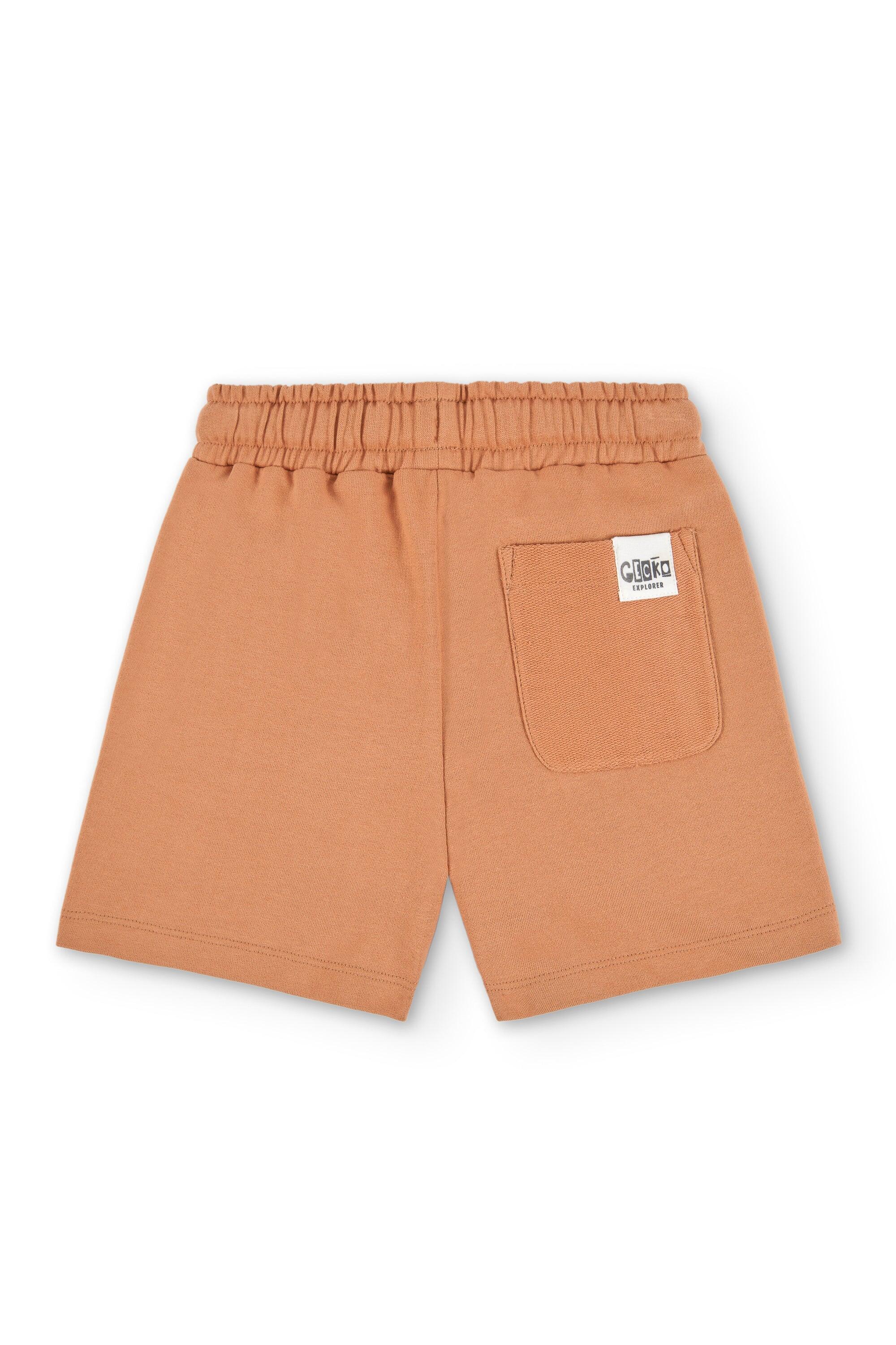 Bermuda niño naranja cintura elástica 4/4