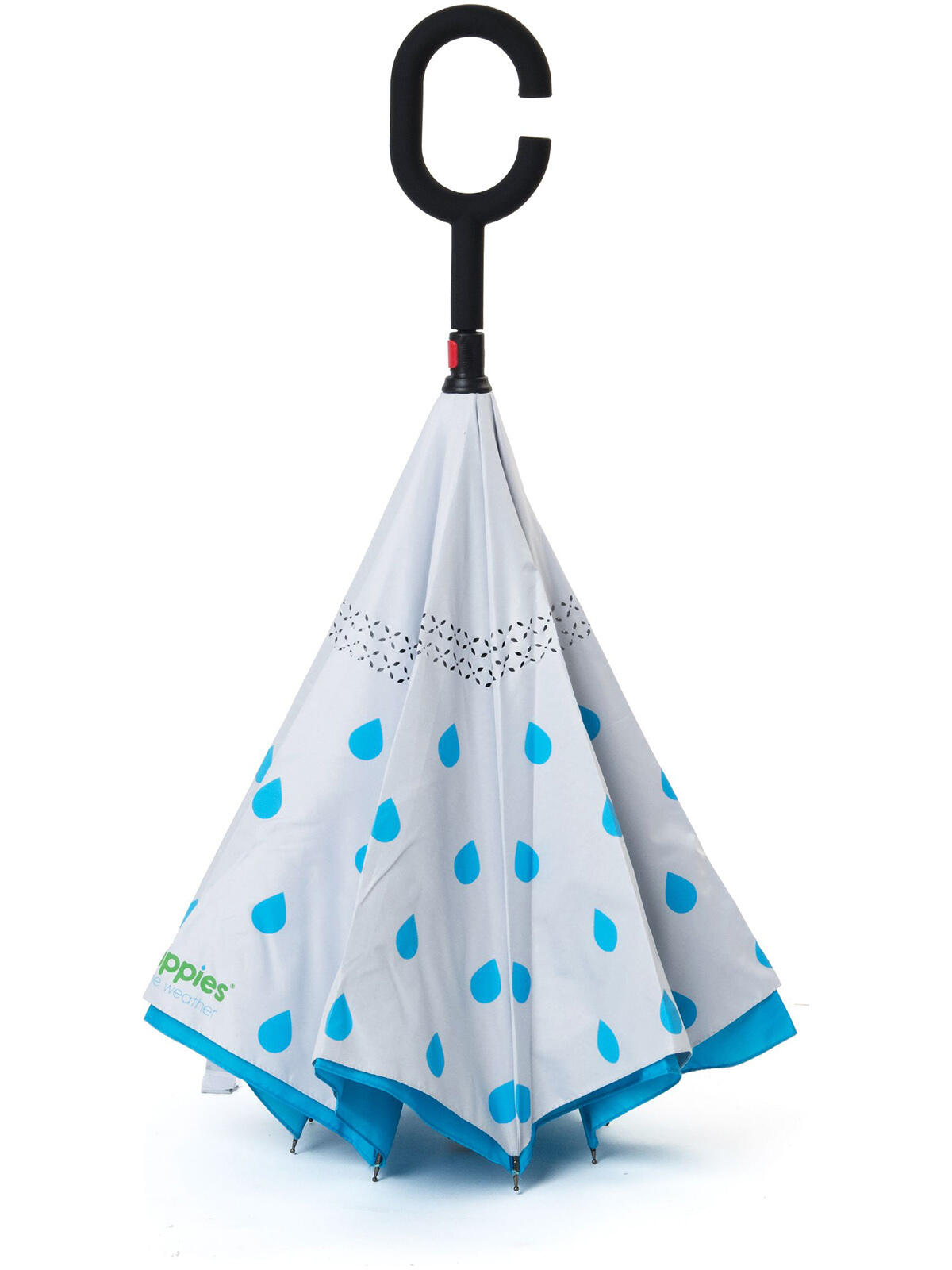Druppies Regenschirm blau 2/4