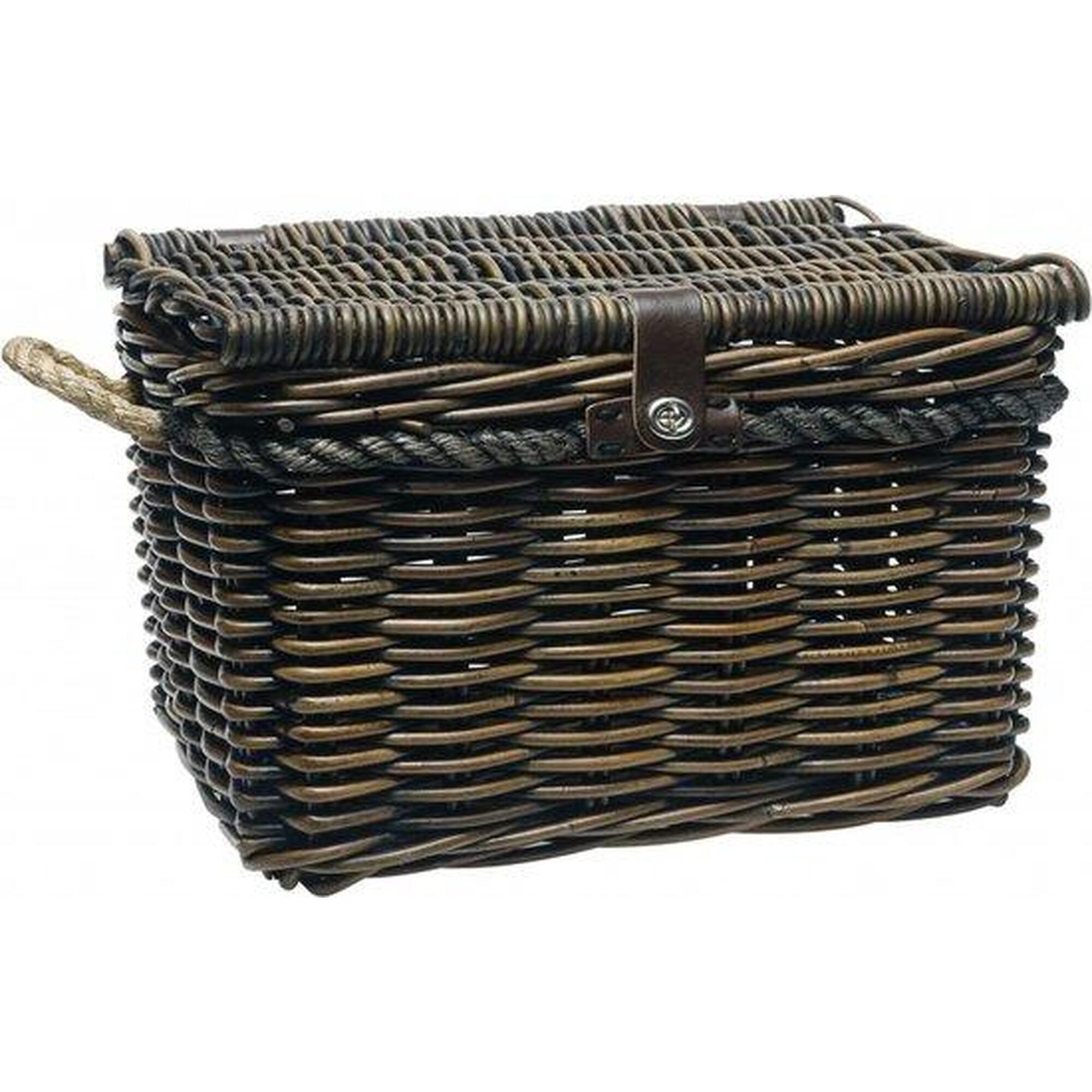 Rotan Fietsmand Melbourne Large 45 Liter 45 X 33 X 31 Cm - Bruin