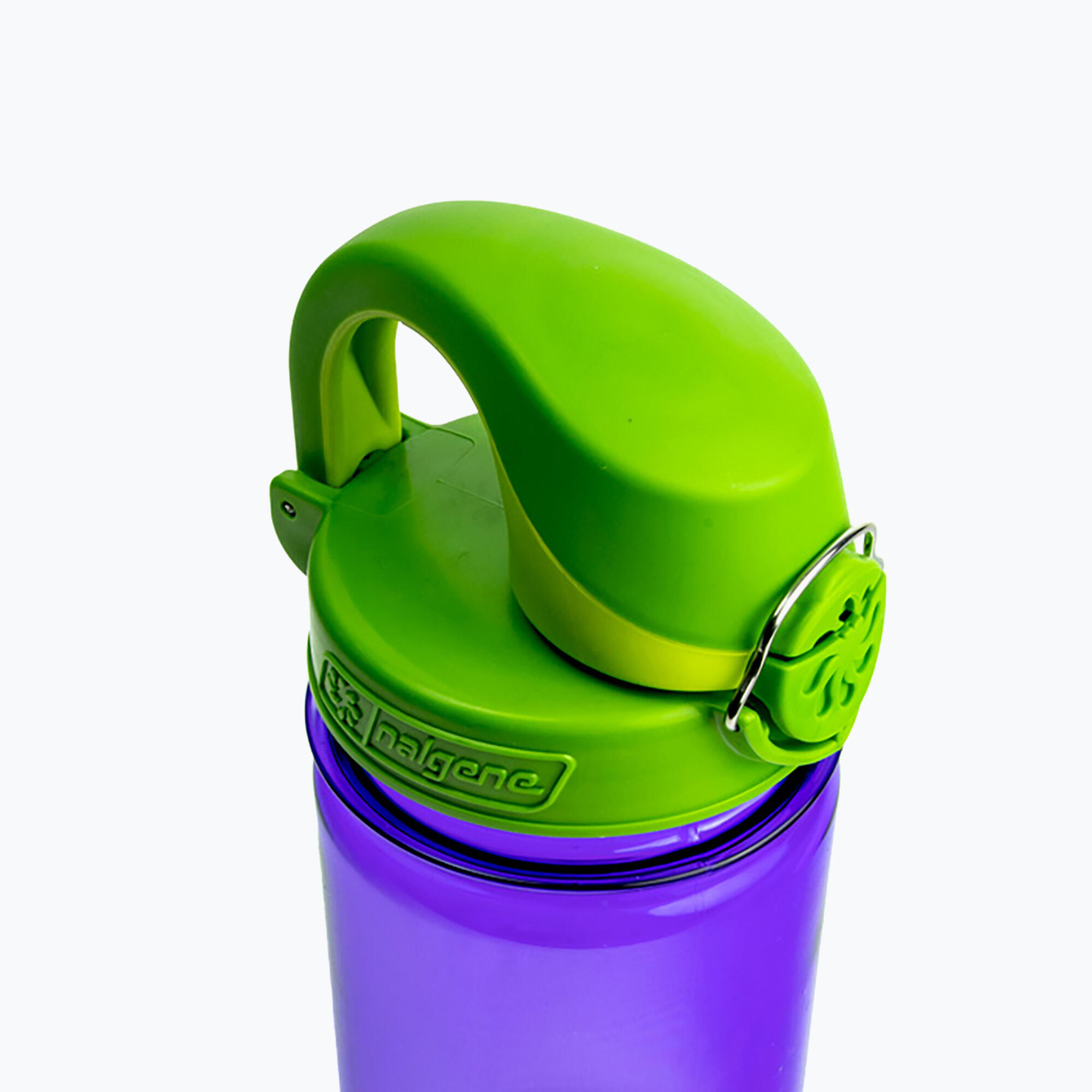 Bouteille Nalgene OTF Kids 12 oz violet sans BPA bouchon iguane étanche 3/5
